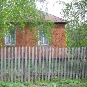Дом деревянный обложенный кирпичом